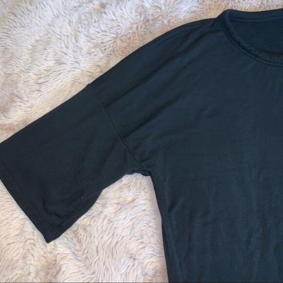 Lou & Grey Tie Shoulder Signature Soft Black Dress - Picture 8 of 13